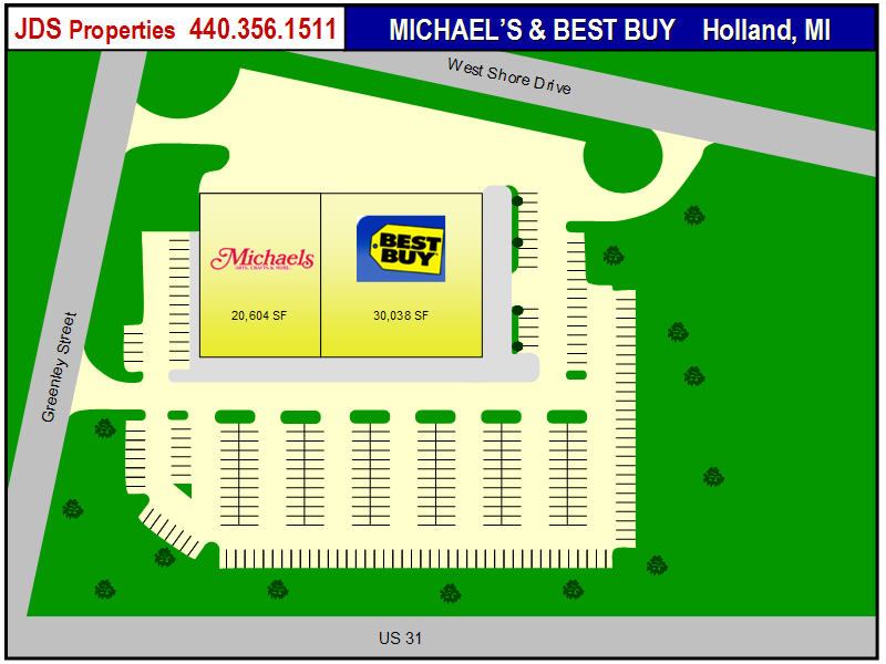 Site Plan Best Buy/Michaels Plaza, Holland, MI
